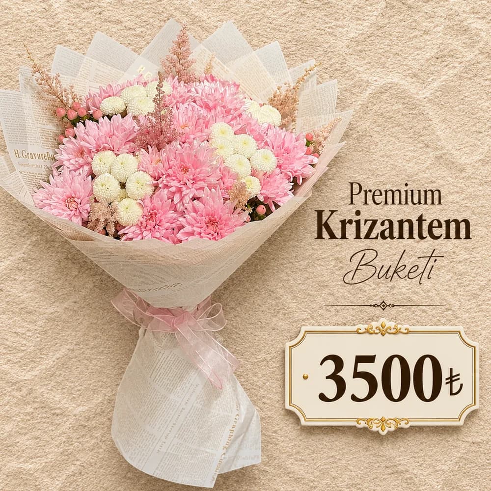 Premium Krizantem Buketi